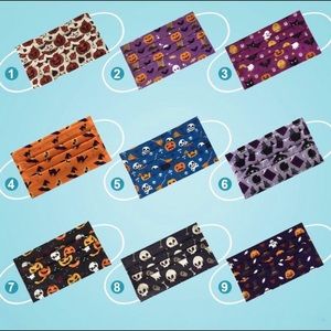 (18pack)Halloween face masks Kids/Adult sizes
